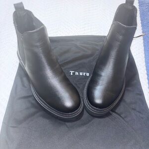 Thoro 650 Fango Black Leather Boots for Men
